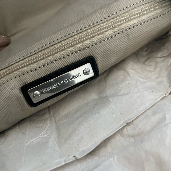 Banana Republic leather studded flap clutch purse - Picture 5 of 9